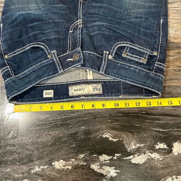 BKE Denim Womens Jeans 29R Dark Wash Faded Bootcut Preppy Casual Denim - Picture 16 of 16